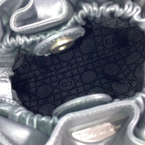 Dior handbag leather gray - Picture 3 of 5